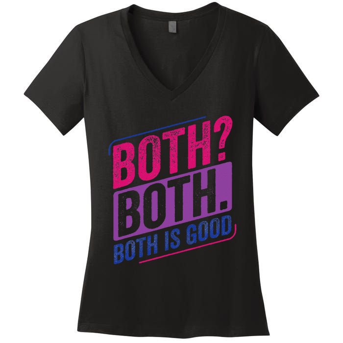 Bi Pride Bisexual Bisexuality Bi Flag Women's V-Neck T-Shirt