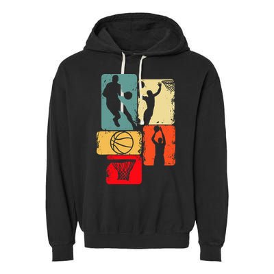 Basketball Player Boys Garment-Dyed Fleece Hoodie