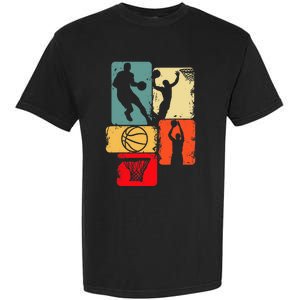 Basketball Player Boys Garment-Dyed Heavyweight T-Shirt