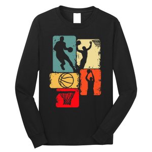 Basketball Player Boys Long Sleeve Shirt