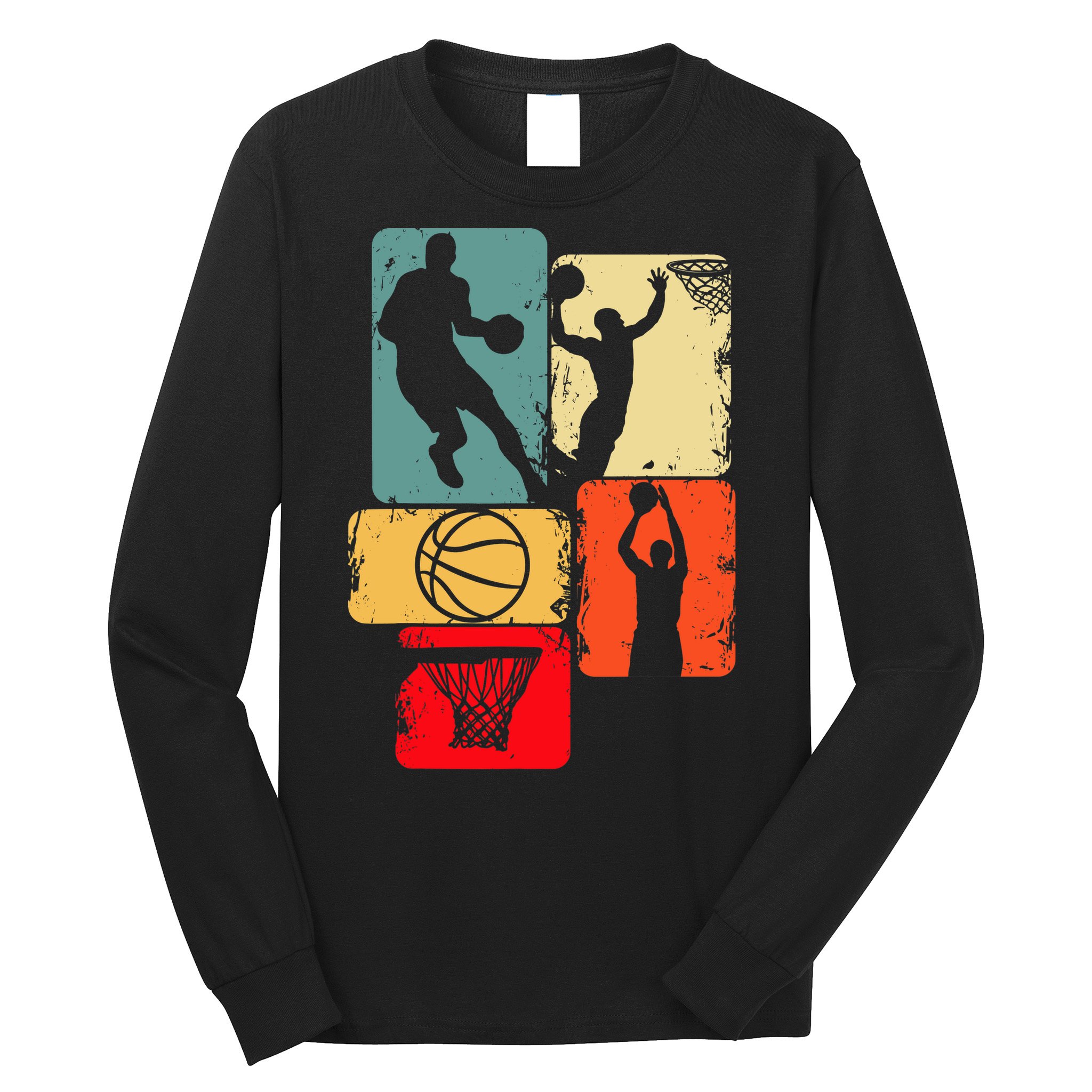 Basketball Player Boys Long Sleeve Shirt