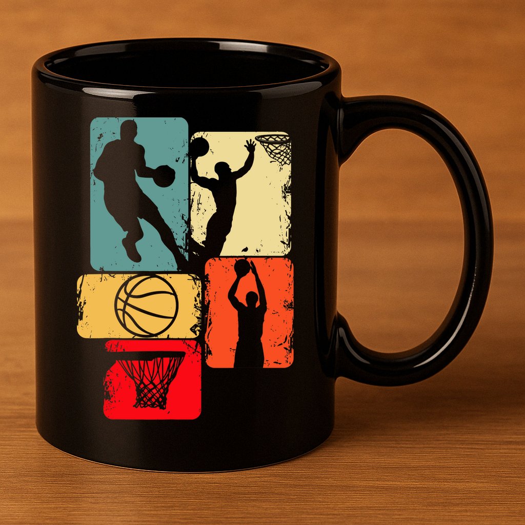 Basketball Player Boys 11oz C Handle Ceramic Mug