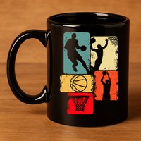 Basketball Player Boys 11oz C Handle Ceramic Mug