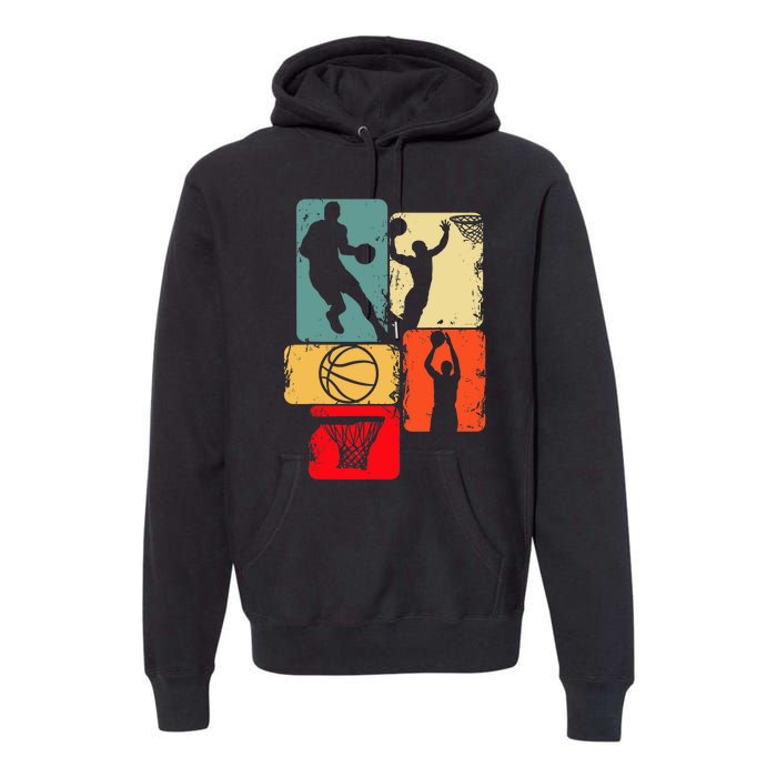 Basketball Player Boys Premium Hoodie