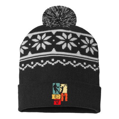 Basketball Player Boys USA-Made Snowflake Beanie