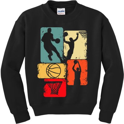 Basketball Player Boys Kids Sweatshirt