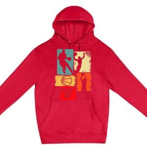 Basketball Player Boys Premium Pullover Hoodie