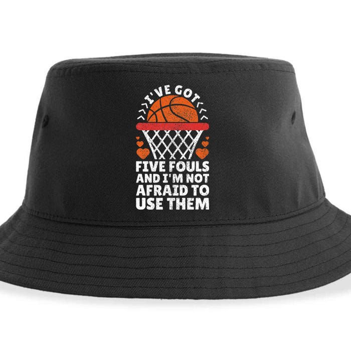 Basketball Player Boy Girl Basketball Lover Funny Basketball Sustainable Bucket Hat