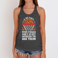 Basketball Player Boy Girl Basketball Lover Funny Basketball Women's Knotted Racerback Tank