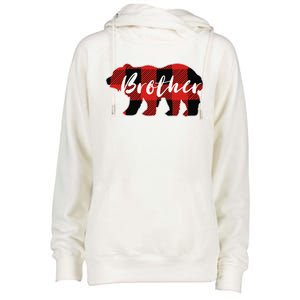 Buffalo Plaid Brother Bear Fathers Day Gifts Womens Funnel Neck Pullover Hood