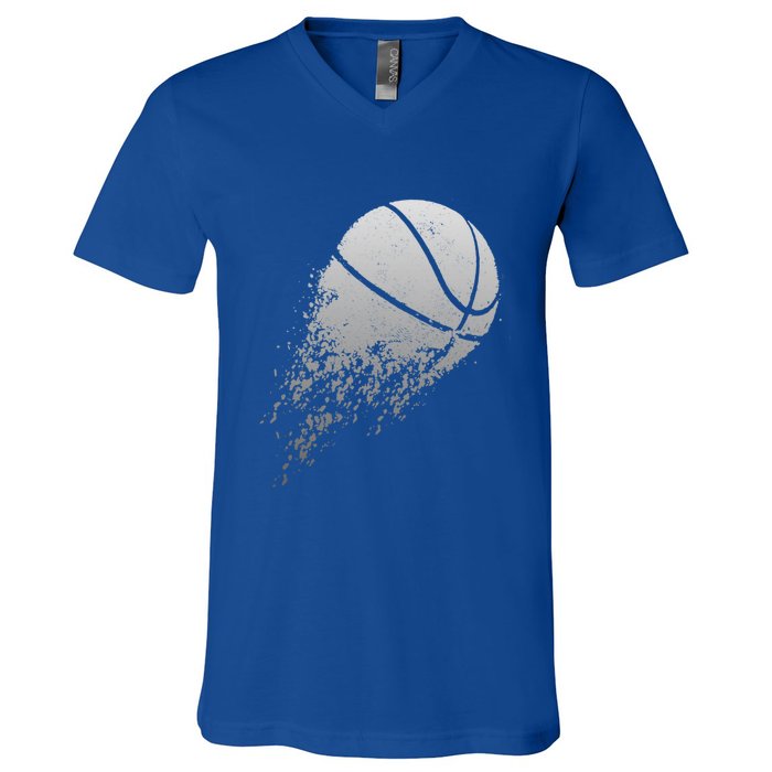 Basketball Player Bball Coach Fan Baller Sports Cool Gift V-Neck T-Shirt