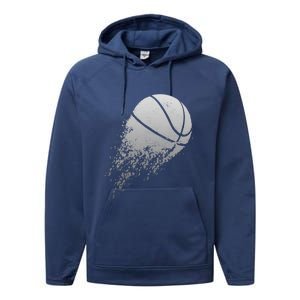 Basketball Player Bball Coach Fan Baller Sports Cool Gift Performance Fleece Hoodie