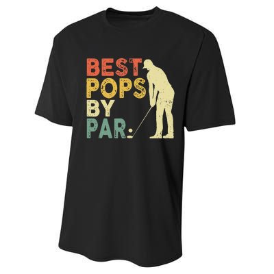 Best Pop By Par Golf Lover Fathers Day Performance Sprint T-Shirt