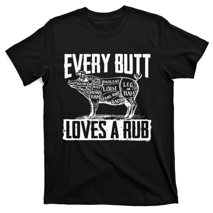 Bbq Pork Butt Rub Summer Barbeque Partying Cook Fathers Day T-Shirt