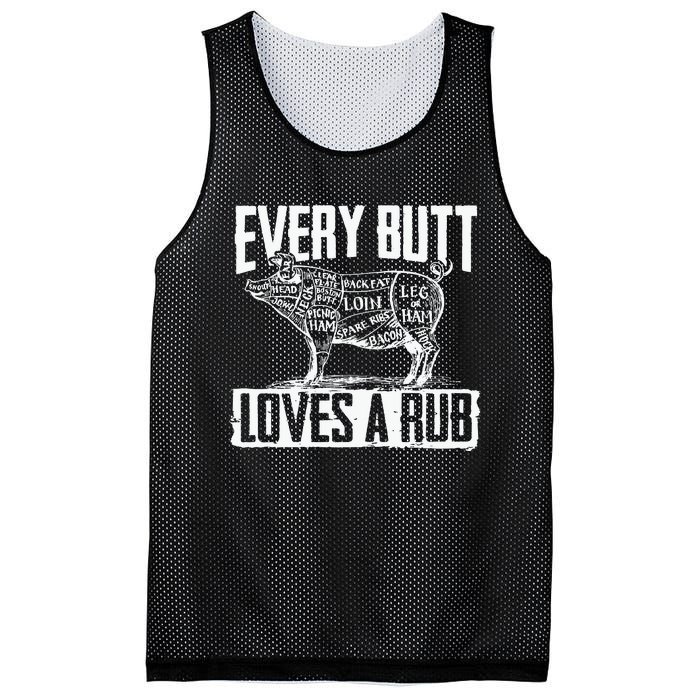 Bbq Pork Butt Rub Summer Barbeque Partying Cook Fathers Day Mesh Reversible Basketball Jersey Tank