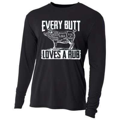 Bbq Pork Butt Rub Summer Barbeque Partying Cook Fathers Day Cooling Performance Long Sleeve Crew