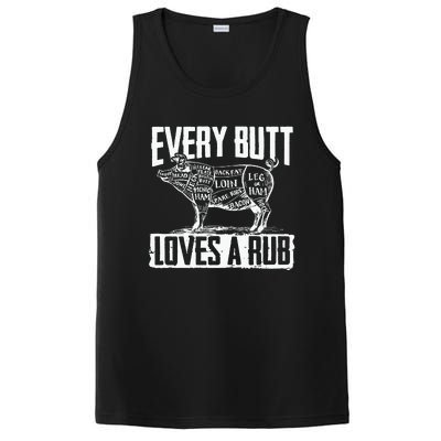 Bbq Pork Butt Rub Summer Barbeque Partying Cook Fathers Day PosiCharge Competitor Tank