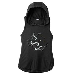 Brwnskndvil Premium Ladies PosiCharge Tri-Blend Wicking Draft Hoodie Tank