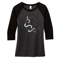 Brwnskndvil Premium Women's Tri-Blend 3/4-Sleeve Raglan Shirt