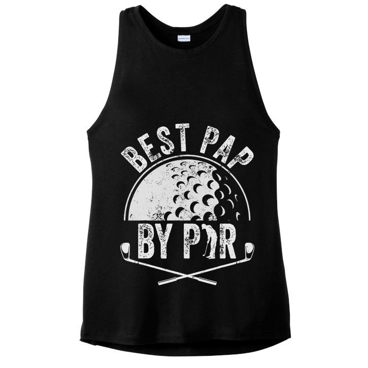 Best Pap By Par Golf Lover Sports Gift Golf Golfer Ladies PosiCharge Tri-Blend Wicking Tank