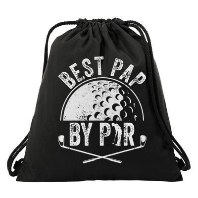 Best Pap By Par Golf Lover Sports Gift Golf Golfer Drawstring Bag