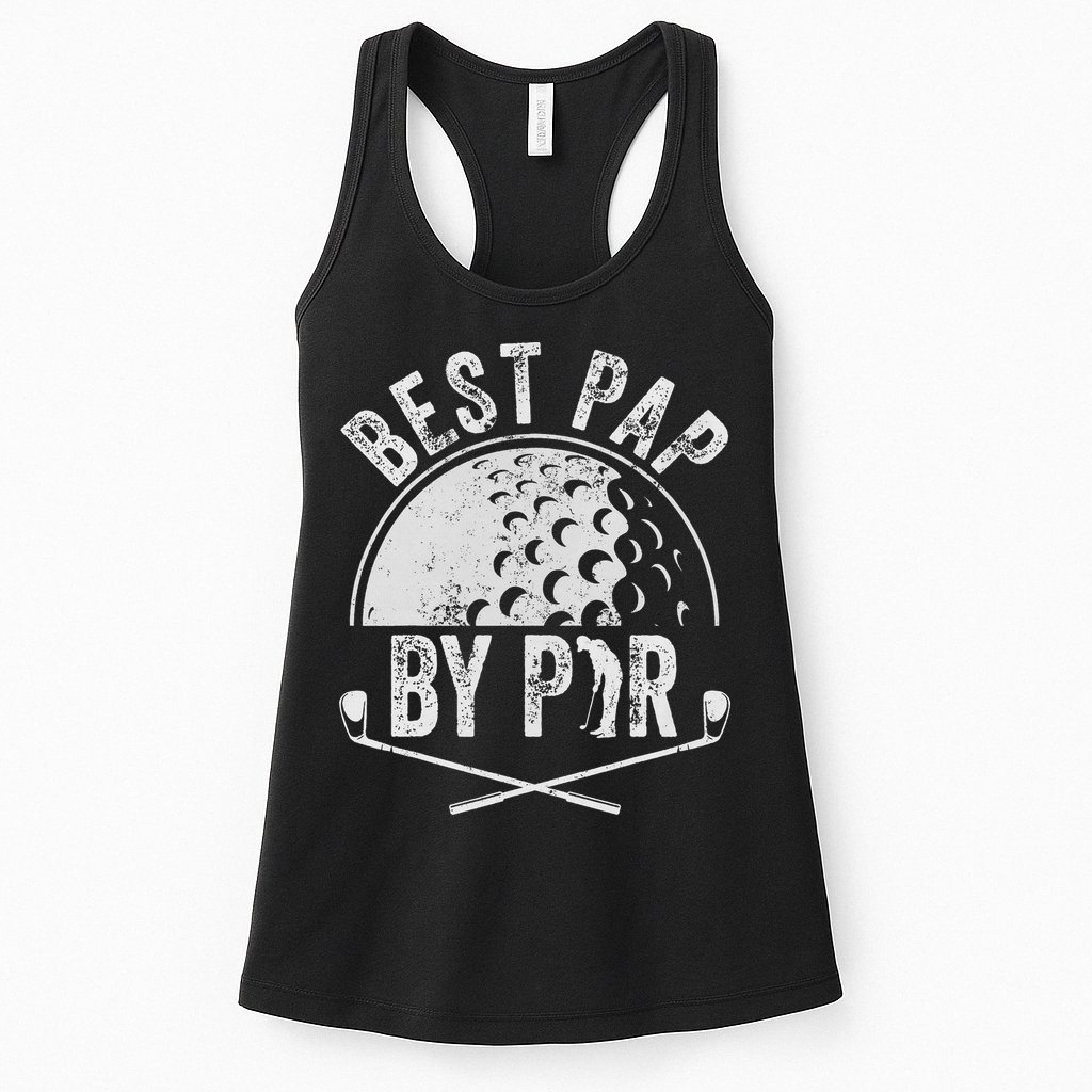 Best Pap By Par Golf Lover Sports Gift Golf Golfer Womens Tank Top