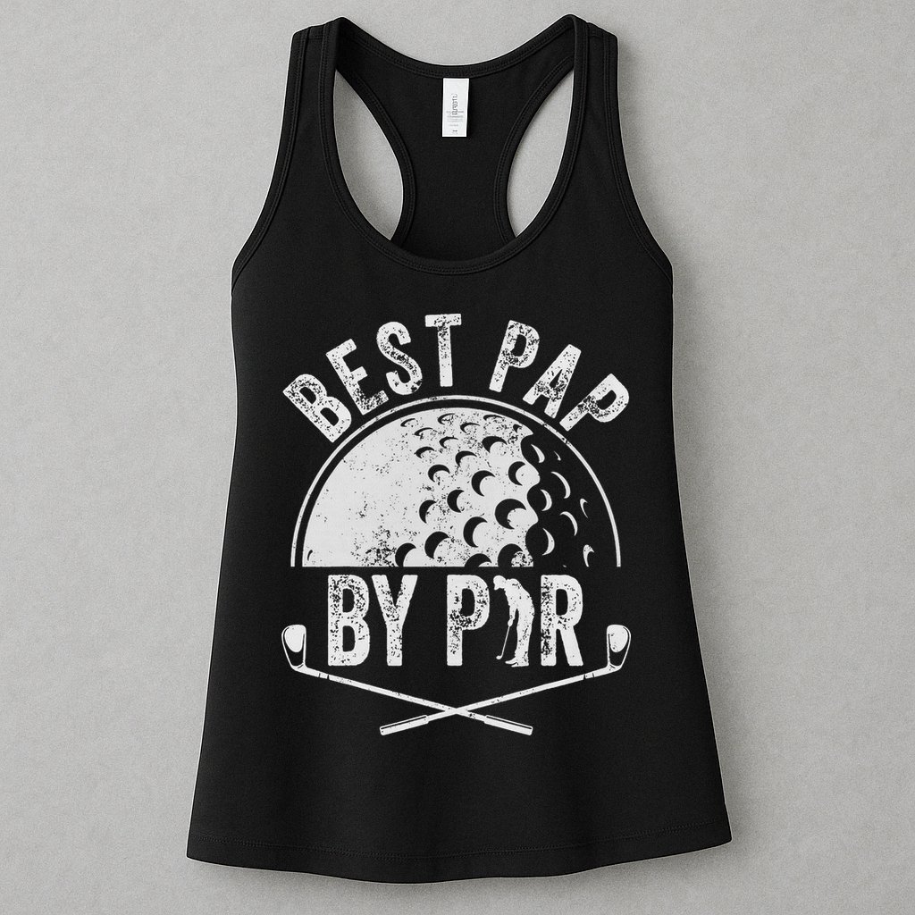 Best Pap By Par Golf Lover Sports Gift Golf Golfer Womens Tank Top