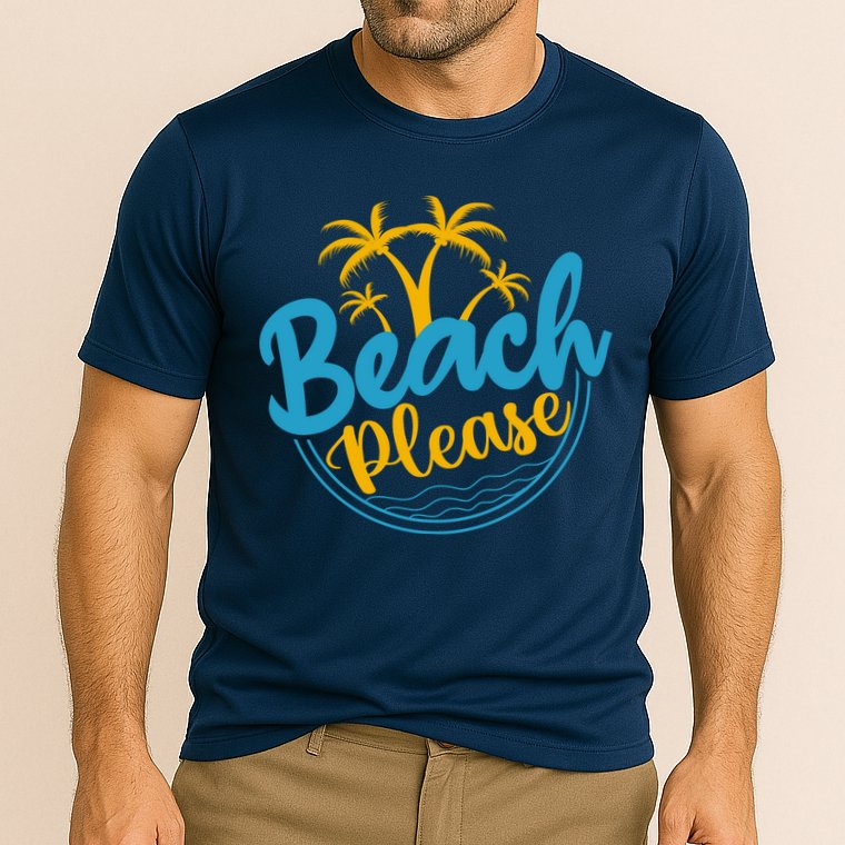 Beach Please Cooling Performance Crew T-Shirt