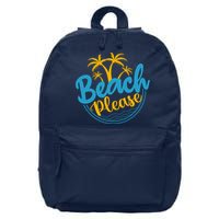 Beach Please 16 in Basic Backpack