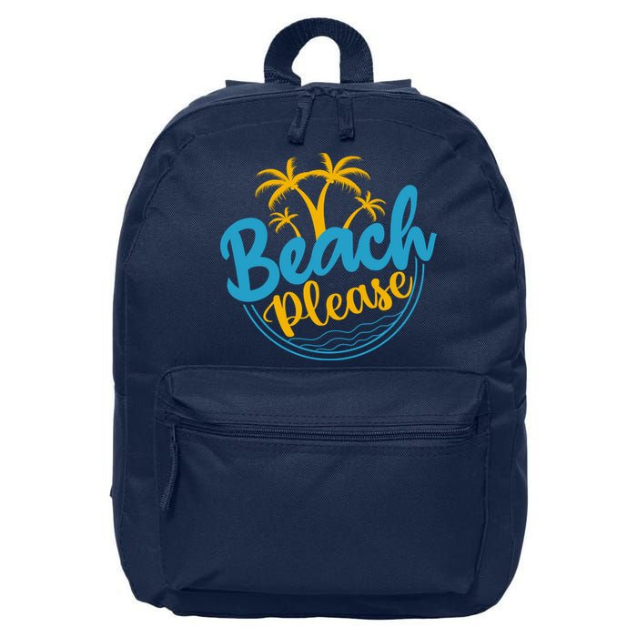 Beach Please 16 in Basic Backpack