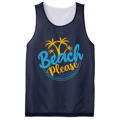 Beach Please Mesh Reversible Basketball Jersey Tank