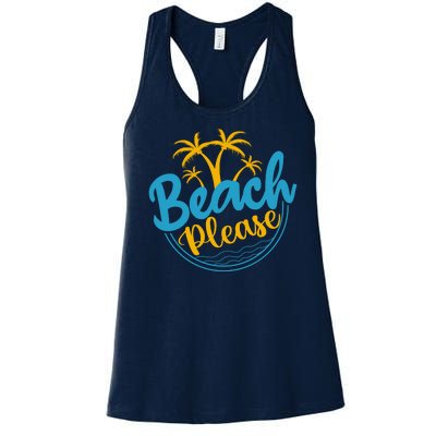 Beach Please Women's Racerback Tank