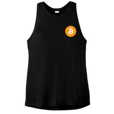 Bitcoin Pocket Ladies PosiCharge Tri-Blend Wicking Tank