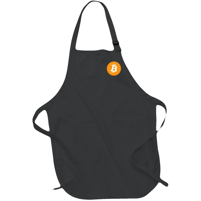 Bitcoin Pocket Full-Length Apron With Pockets