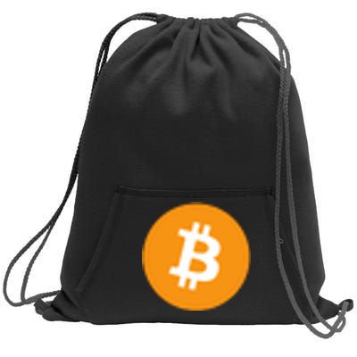 Bitcoin Pocket Sweatshirt Cinch Pack Bag