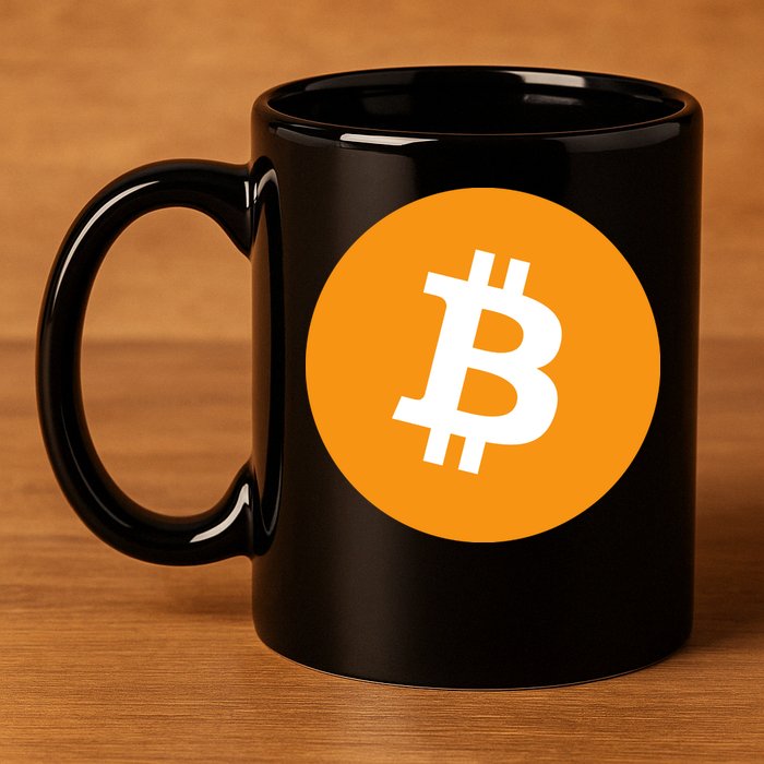 Bitcoin Pocket 11oz C Handle Ceramic Mug