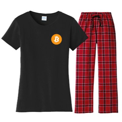 Bitcoin Pocket Women's Flannel Pajama Set