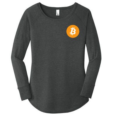 Bitcoin Pocket Women's Perfect Tri Tunic Long Sleeve Shirt