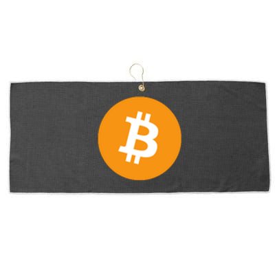 Bitcoin Pocket Large Microfiber Waffle Golf Towel