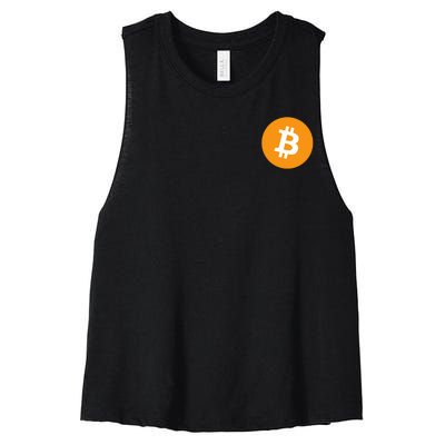 Bitcoin Pocket Women's Racerback Cropped Tank