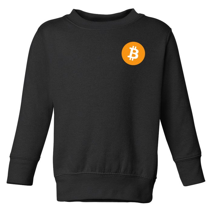 Bitcoin Pocket Toddler Sweatshirt