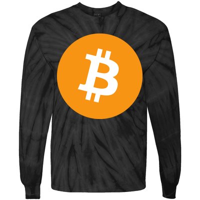 Bitcoin Pocket Tie-Dye Long Sleeve Shirt