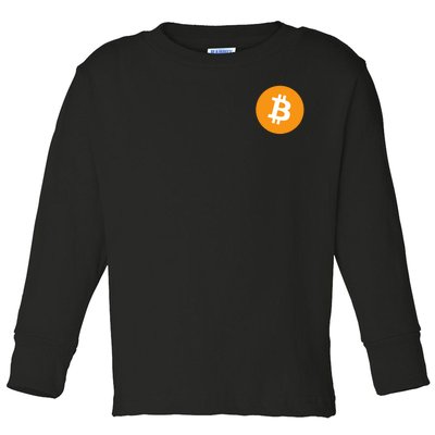 Bitcoin Pocket Toddler Long Sleeve Shirt