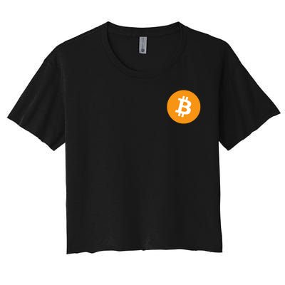 Bitcoin Pocket Women's Crop Top Tee