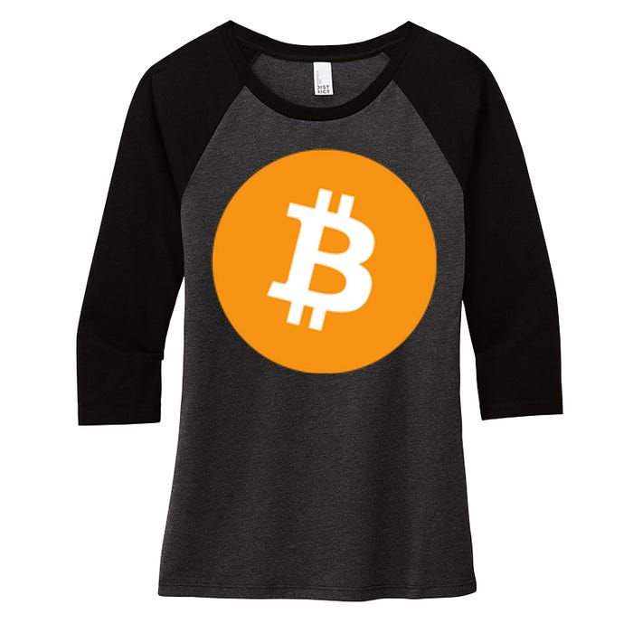 Bitcoin Pocket Women's Tri-Blend 3/4-Sleeve Raglan Shirt