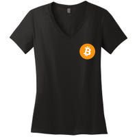 Bitcoin Pocket Women's V-Neck T-Shirt