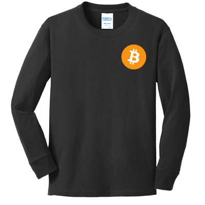 Bitcoin Pocket Kids Long Sleeve Shirt