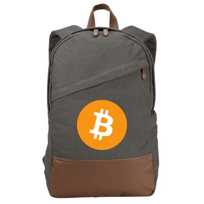 Bitcoin Pocket Cotton Canvas Backpack