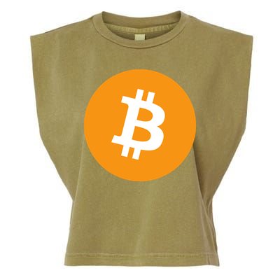 Bitcoin Pocket Garment-Dyed Women's Muscle Tee