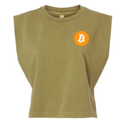 Bitcoin Pocket Garment-Dyed Women's Muscle Tee